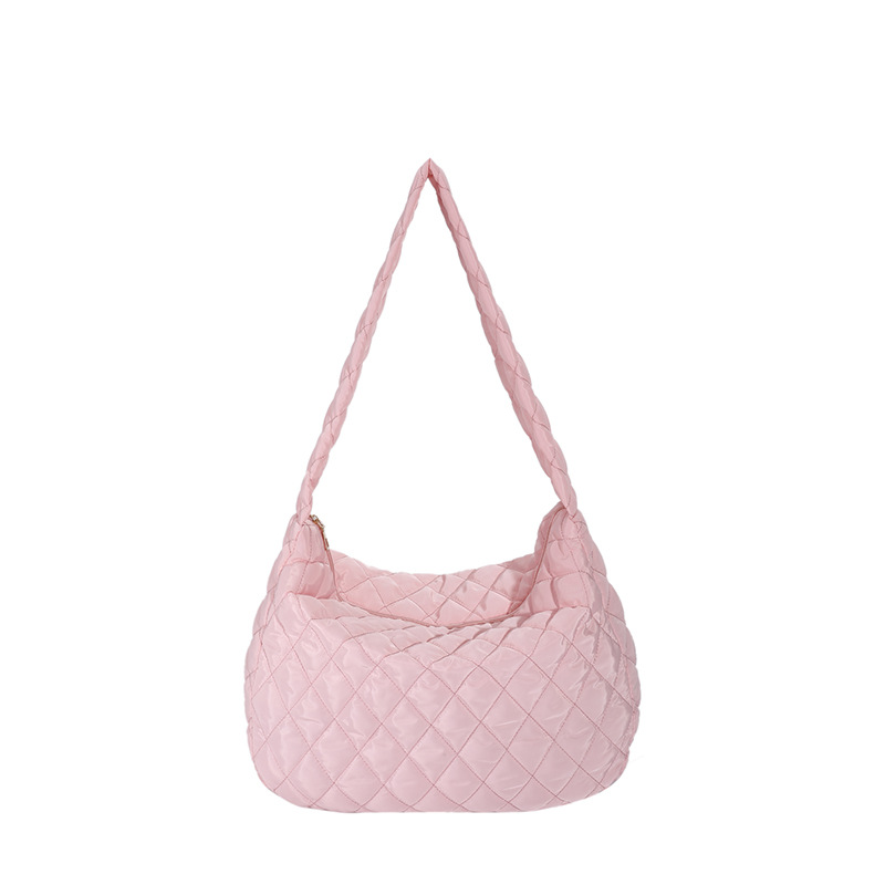 Padded Argyle Quilted Crossbody Hobo Bag Large Capacity - Temu