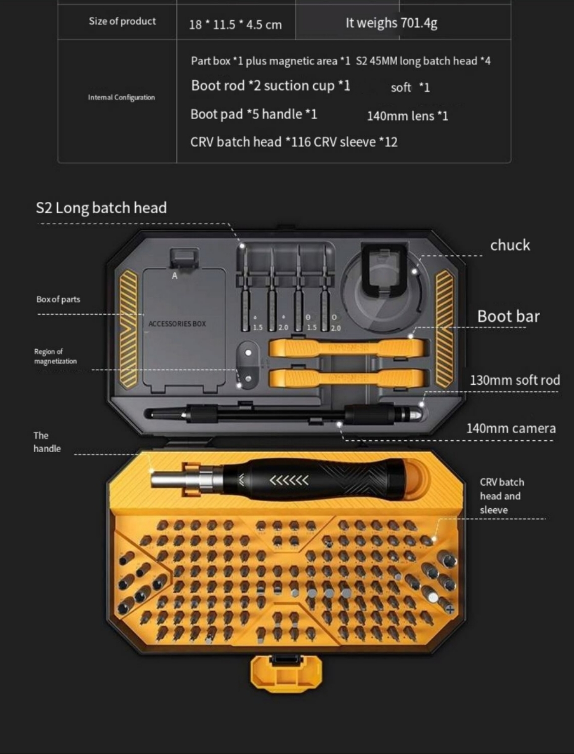 Precision Screwdriver Set Case In One Multi Function Repair - Temu ...