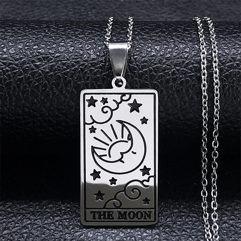 Vintage Tarot Cards Necklaces: Gorgeous Moon, Sun, World, Love, Power,  Couple Rectangular Pendants – Buy Real Tarot Cards in the USA