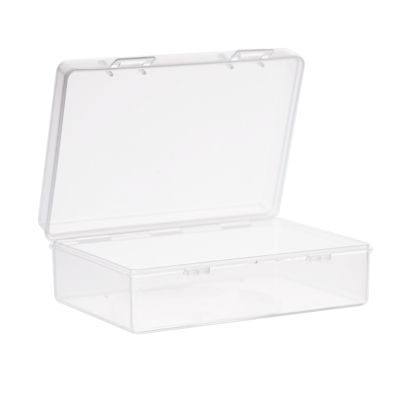 Small Clear Plastic Beads Storage Containers Box Hinged Lid - Temu