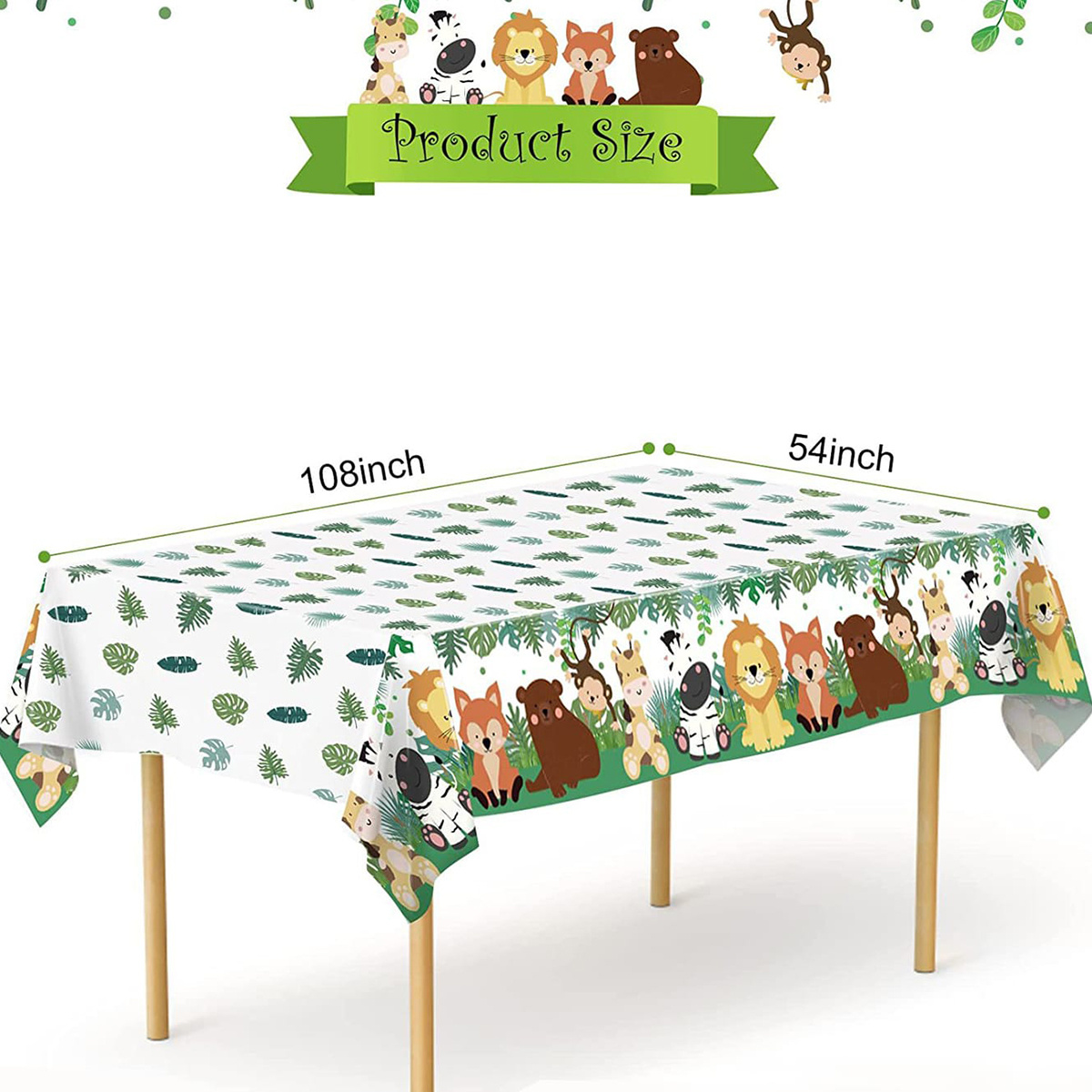 Safari Theme Party Tablecloth Temu