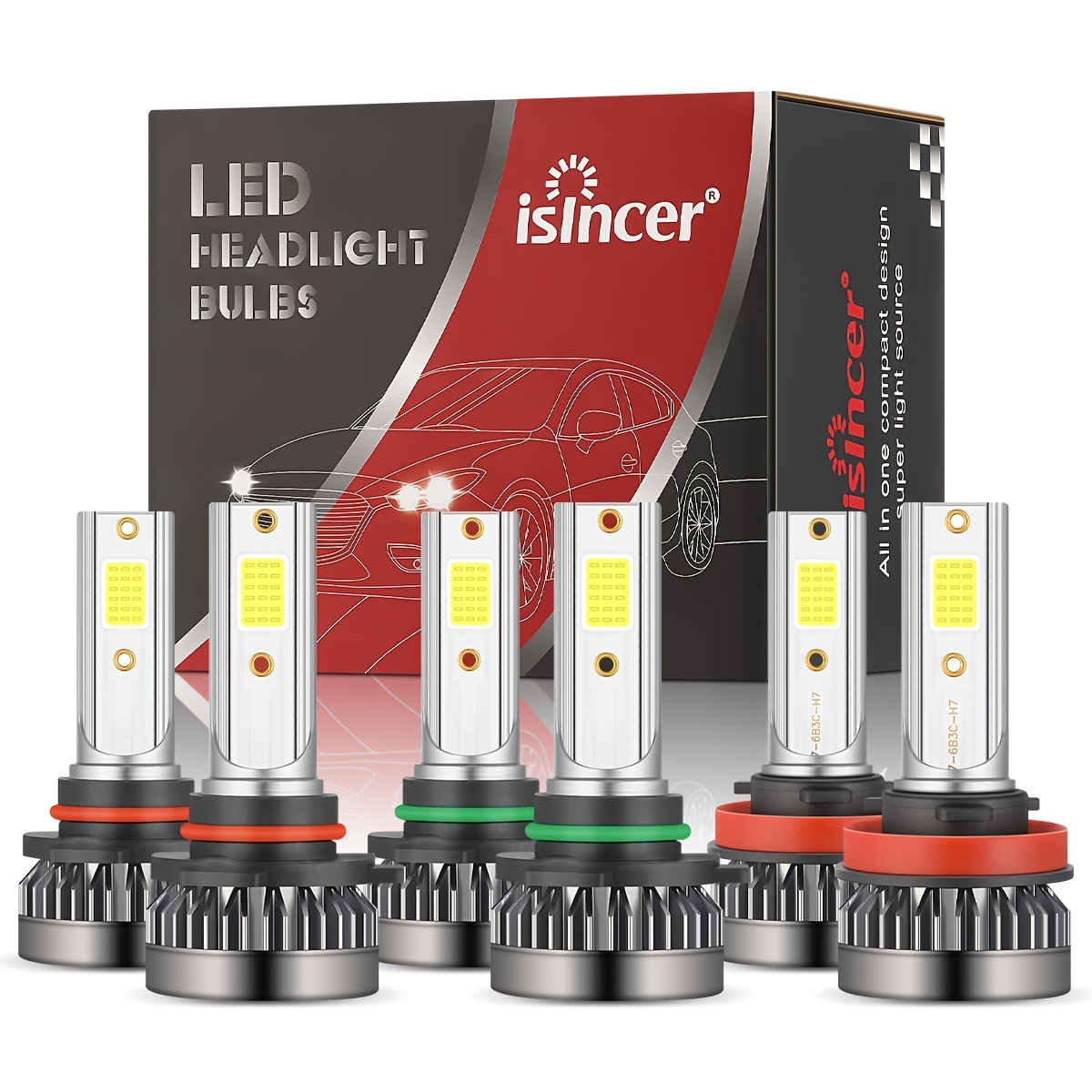 Led Headlight 7 Temu