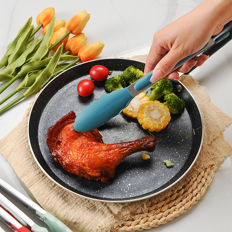 Silicone Kitchen Tongs Non-stick Heat Resistant Up To 480°f, Stainless  Steel With Silicone Tips, Ideal For Cooking And Bbq, Kitchen Utensils,  Outdoor Camping Picnic, Cookware Barbecue Tool Accessories - Temu