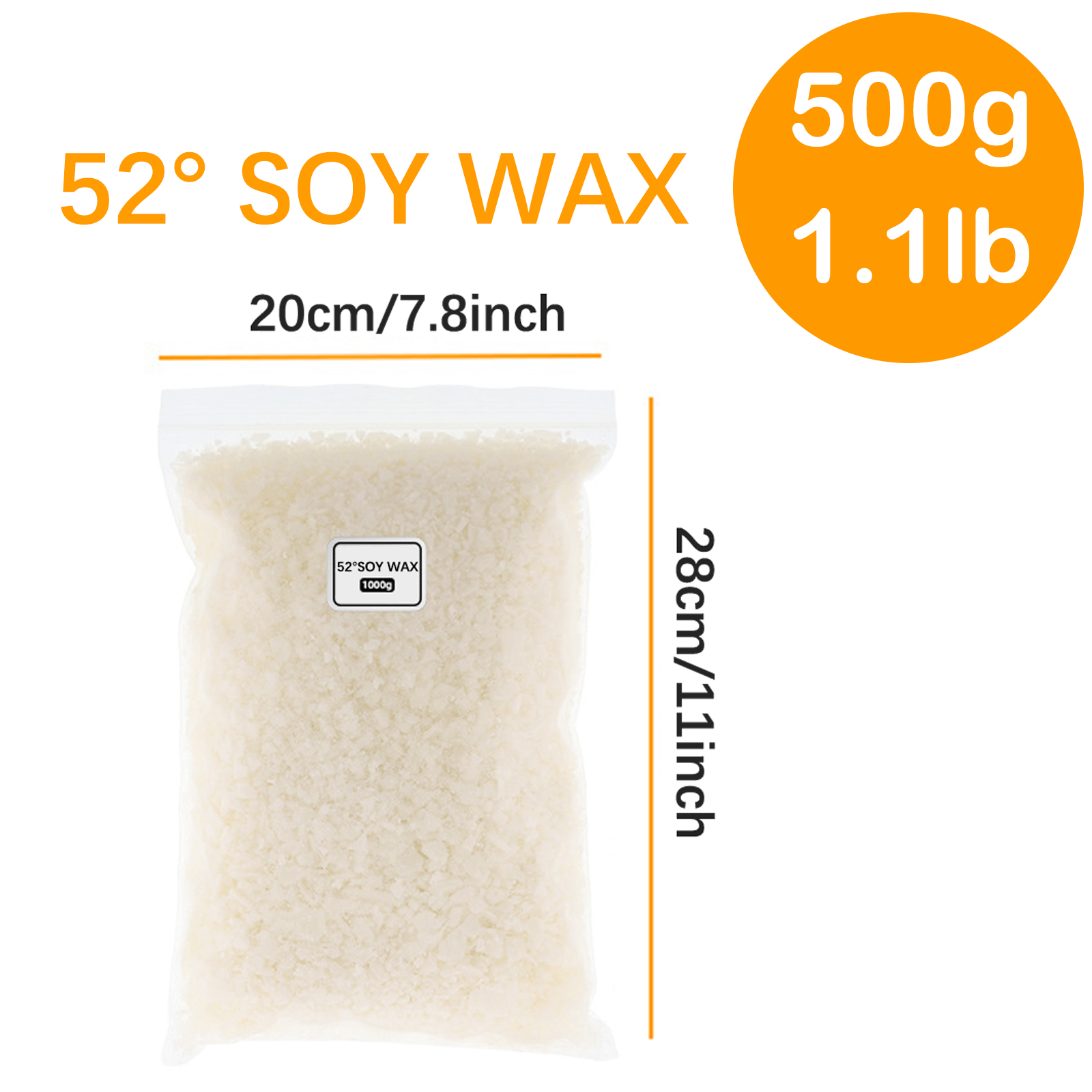 Natural Soy Wax Handmade Scented Candle Material 52 Degree - Temu