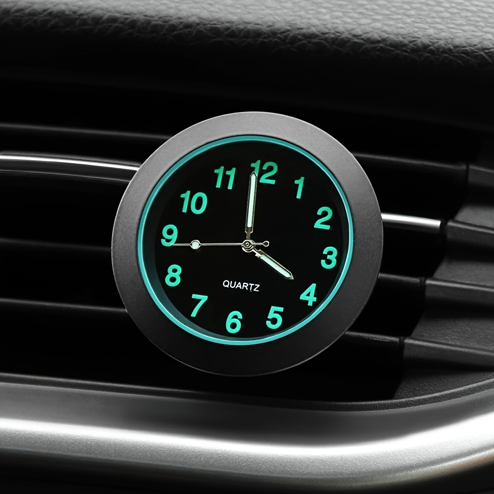 1pc Glow Dekorative Uhr Auto Uhr Mini Quarz Analog Auto - Temu Germany