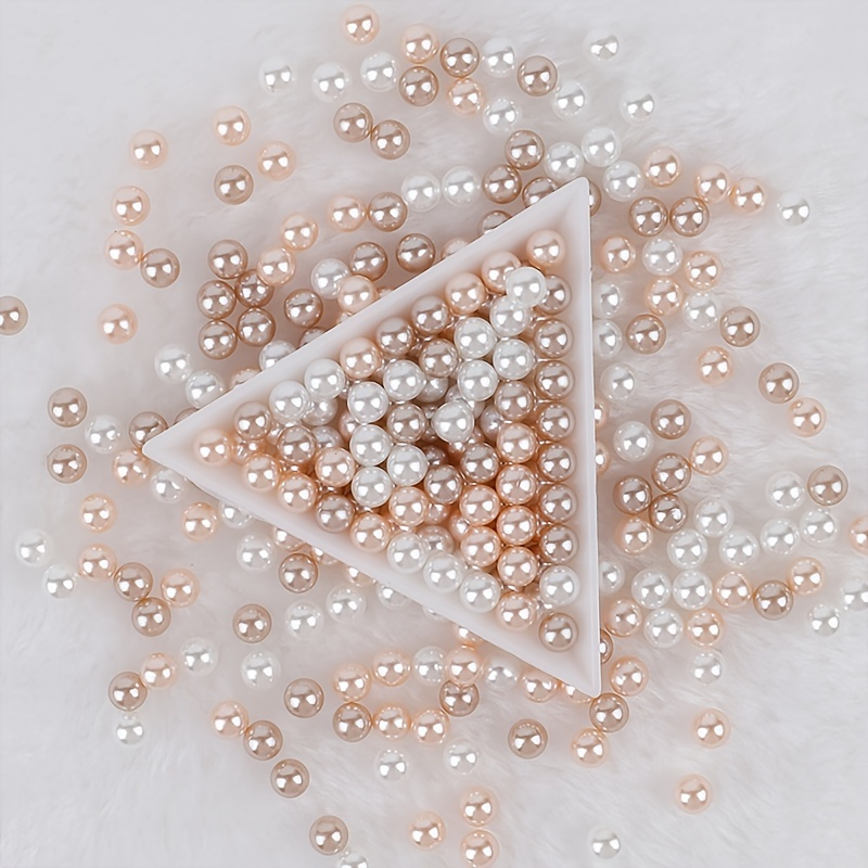 

170pcs Simulated Rose Gold White Pearl Toss Confetti Party Decoration Pearl Ornaments Gift Fillers Easter Gift