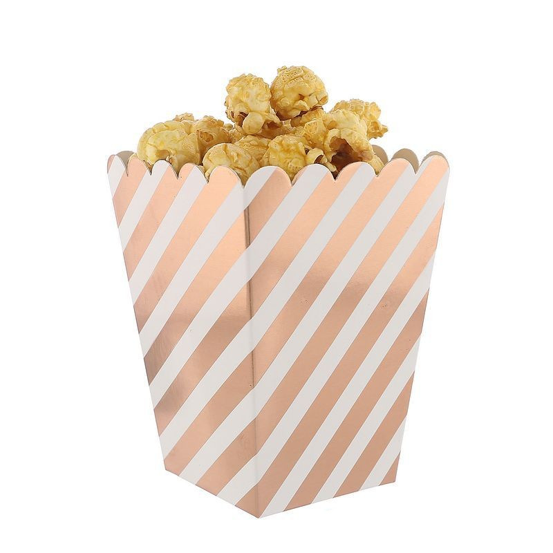 12 cajas de palomitas de maíz de color - Recipientes de papel para palomitas  de maíz, artículos de para d Yotijar Cajas de palomitas de maíz