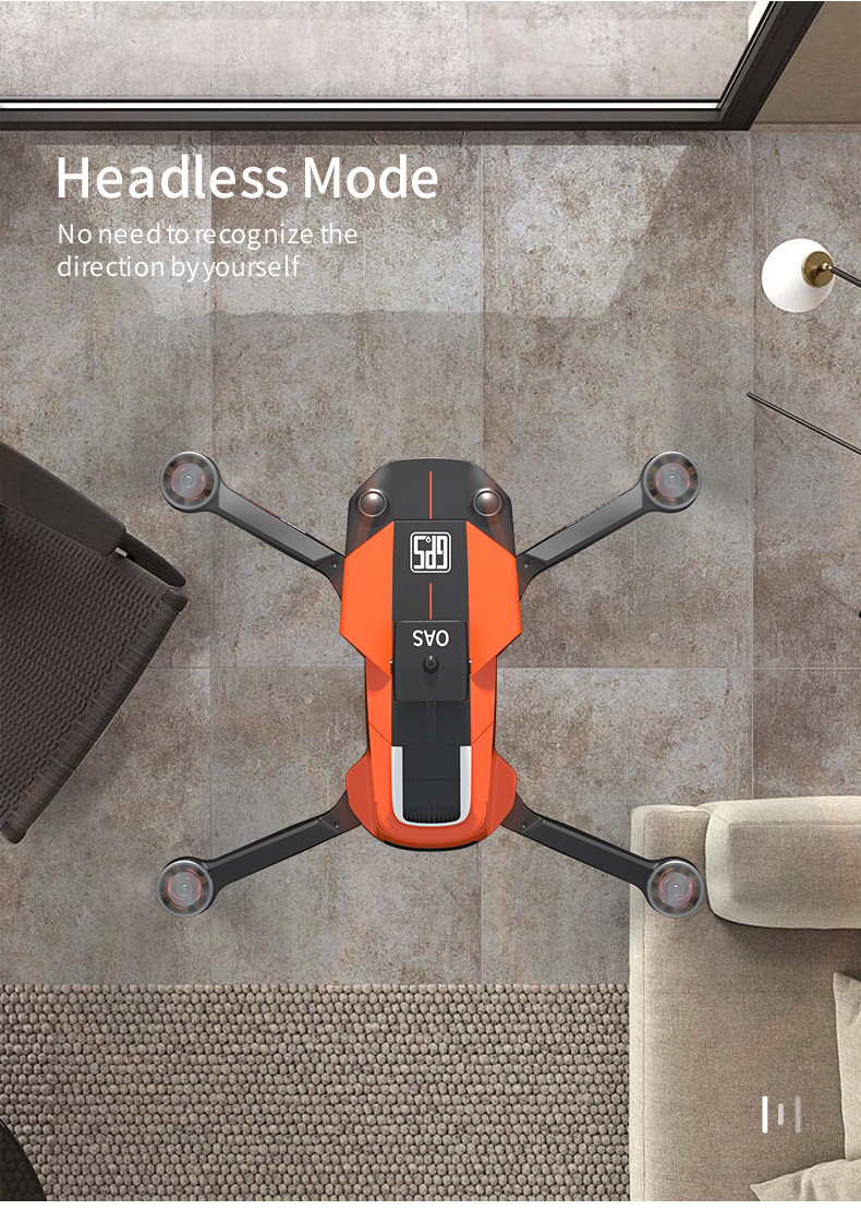 drone with obstacle avoidance remote control gesture photography brushless motor headless mode gps function one key return intelligent follow details 14