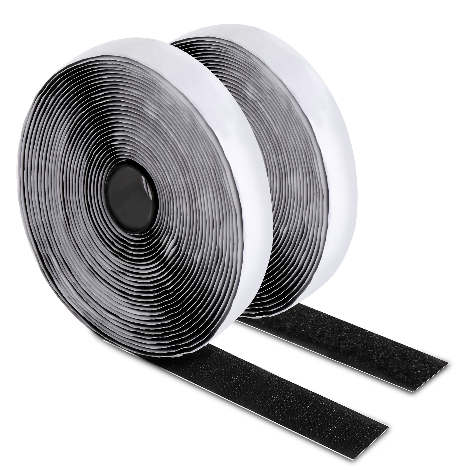 12 Sets 2x4 inch Hook and Loop Strips with Adhesive, Industrial Strength Heavy Duty Sticky Back Fastener Tape for Fabric. Double Sided Self Adhesive