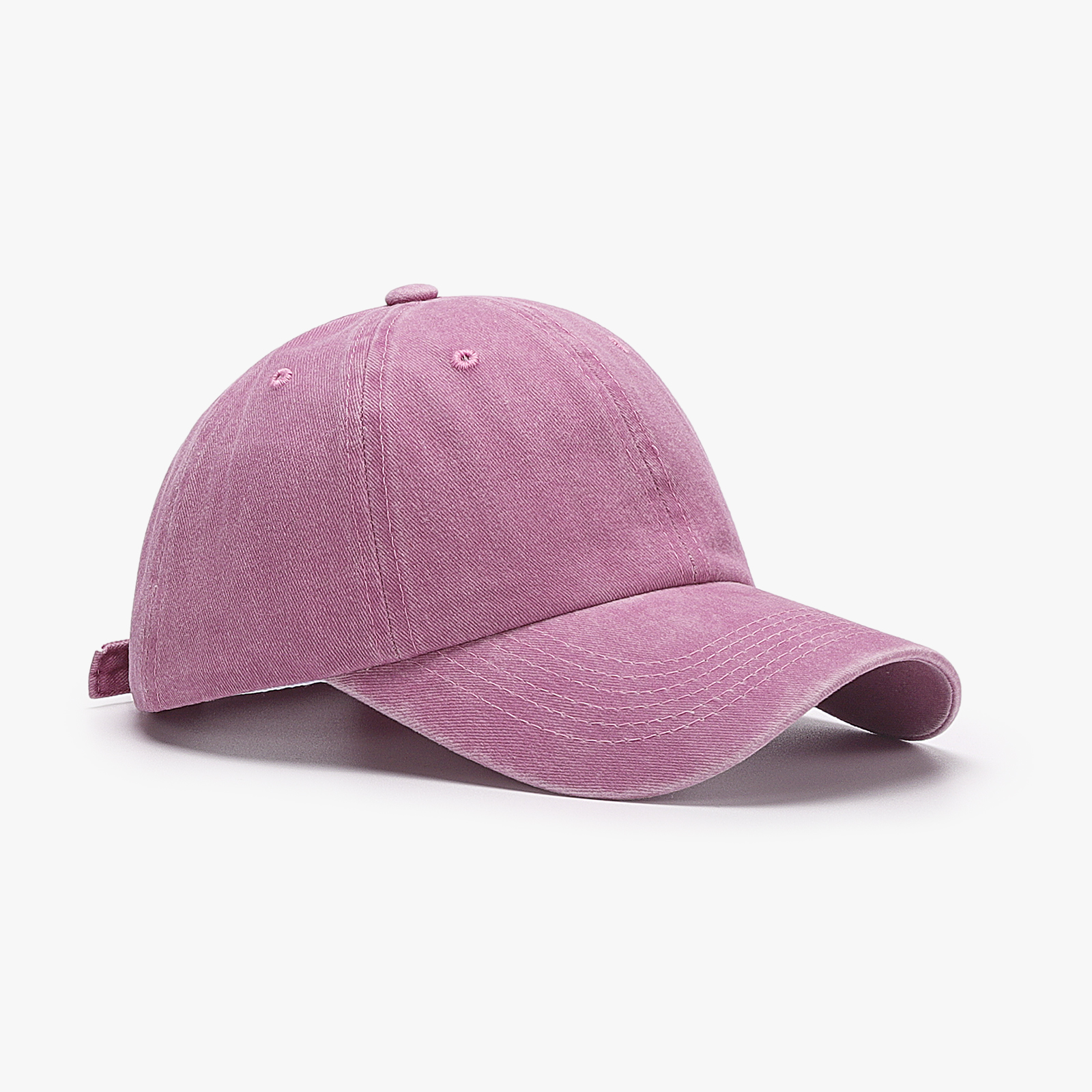 Purple - Blank Distressed Dad Hat (Baseball Cap)