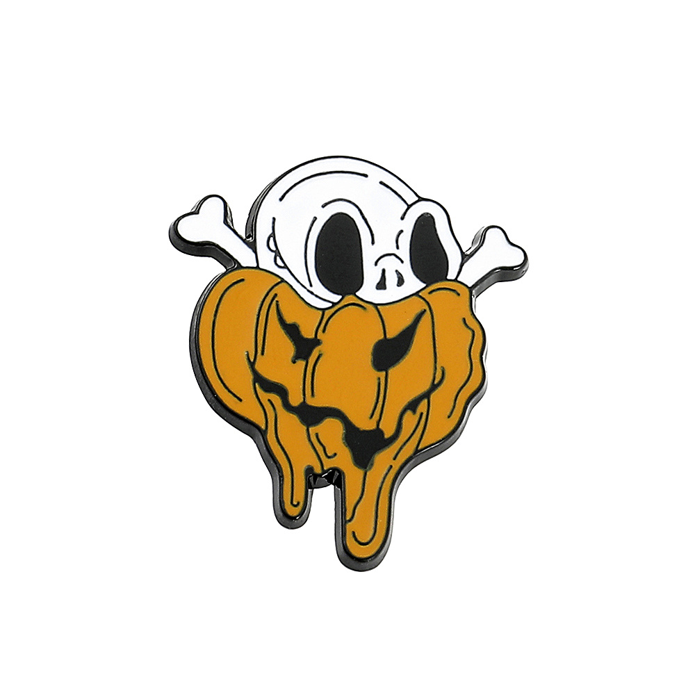 Men's Punk Skull Brooch Bag Accessory
