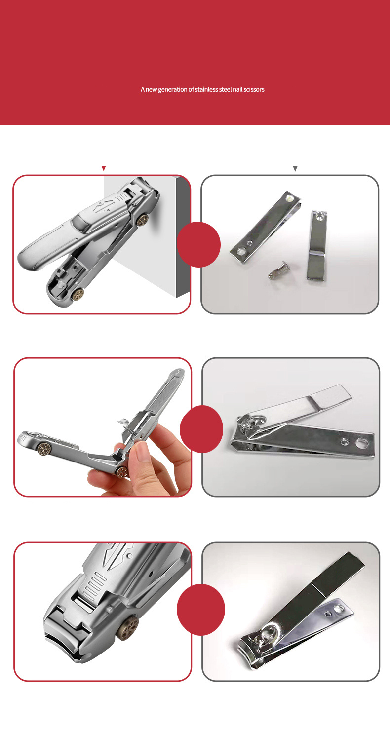 Multi-Function Car-shaped No Splash Nail Clippers Stainless