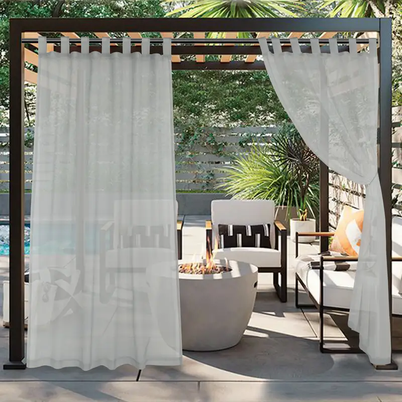 Enhance Outdoor E Waterproof Translucent Sheer Curtains Temu