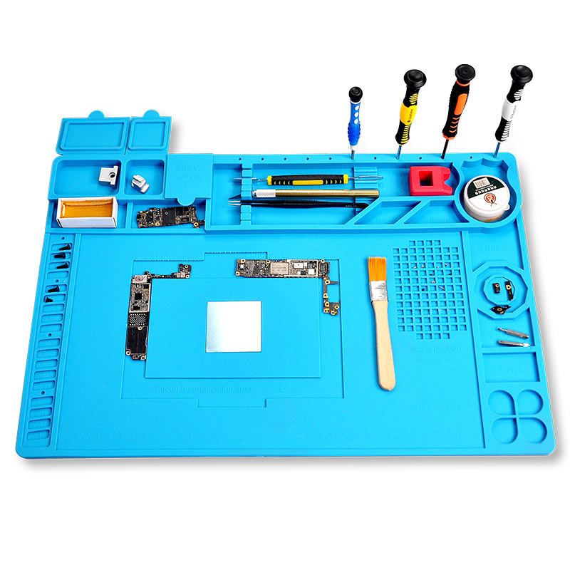 Soldering Mat - Heat-Resistant Silicone Electronic Repair Mat for