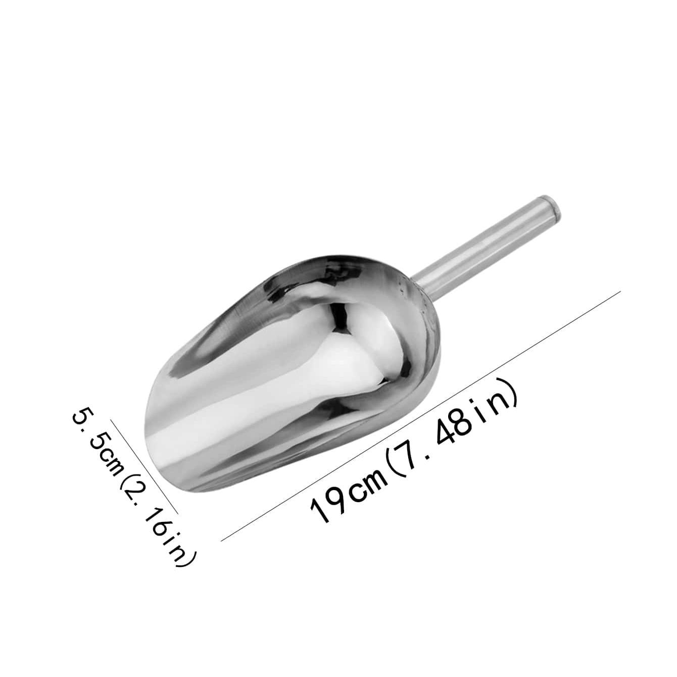 Small Stainless Steel Ice Scoop for Ice Maker, Kitchen, Bar