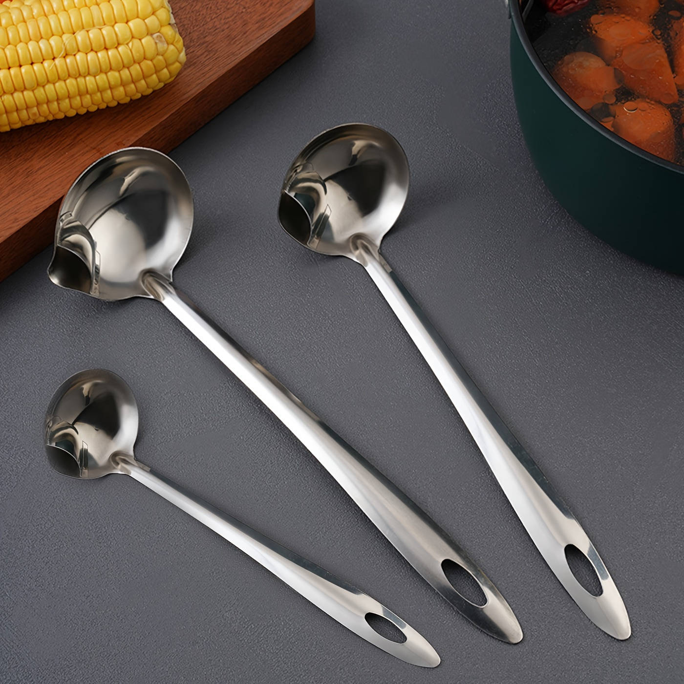 Stainless Steel Hot Pot Ladle Anti Scalding Heat Insulation Long Handle Hotpot  Ladle Anti Scalding Hotpot