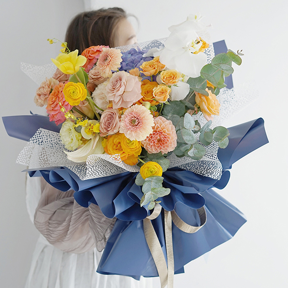 Papel de regalo de flores de algodón coreano Papel de regalo
