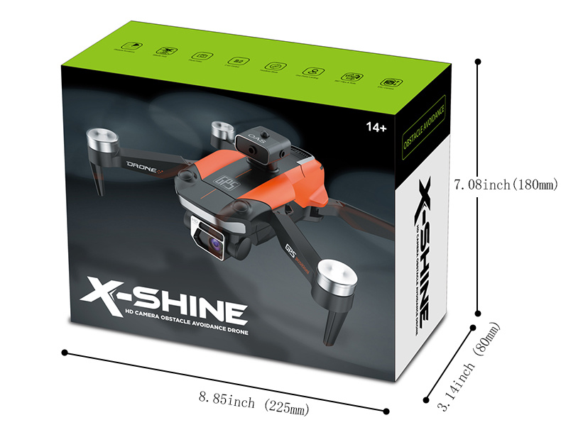 drone with obstacle avoidance remote control gesture photography brushless motor headless mode gps function one key return intelligent follow details 18