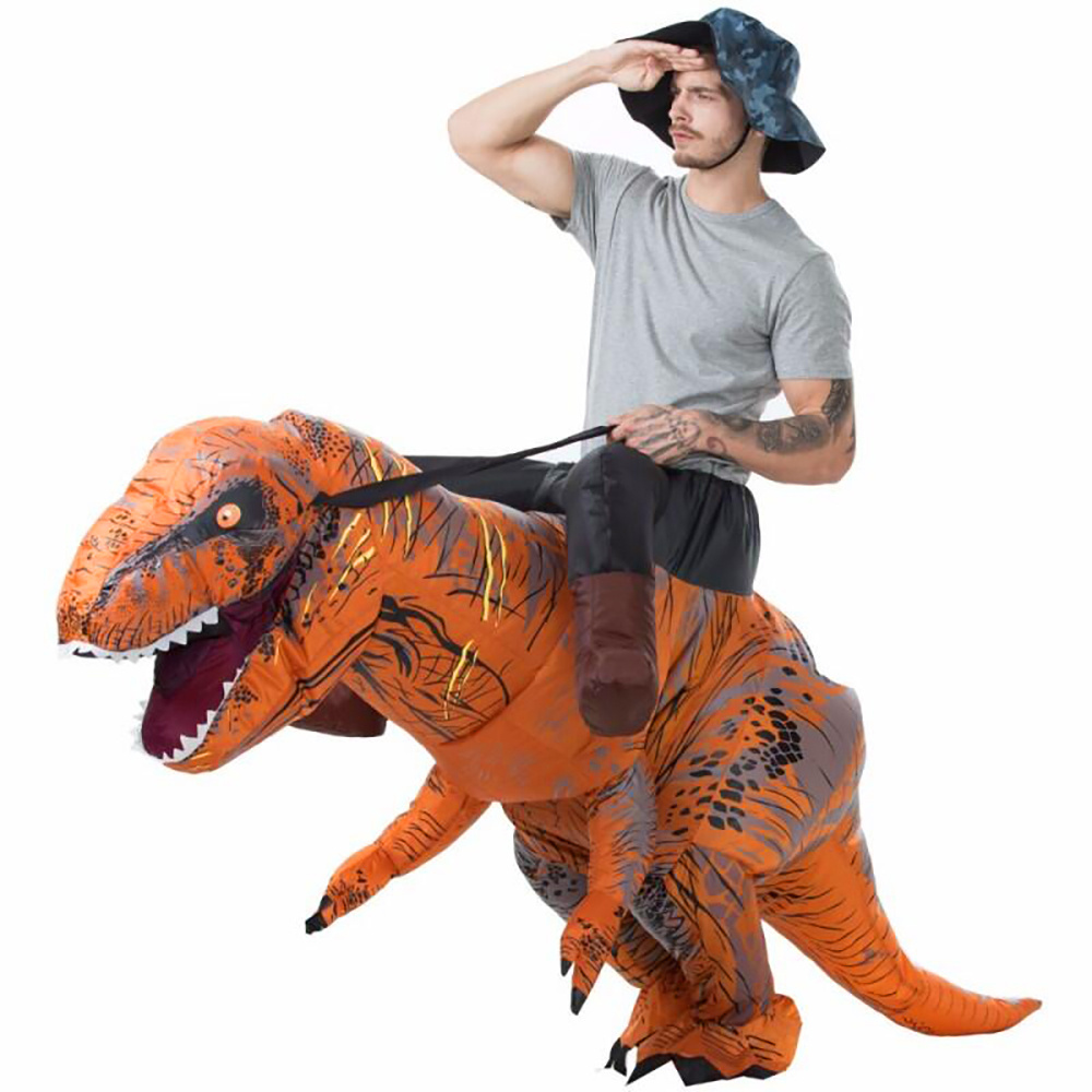 Inflatable Dinosaur Costumes Adult T rex Ride Fancy - Temu