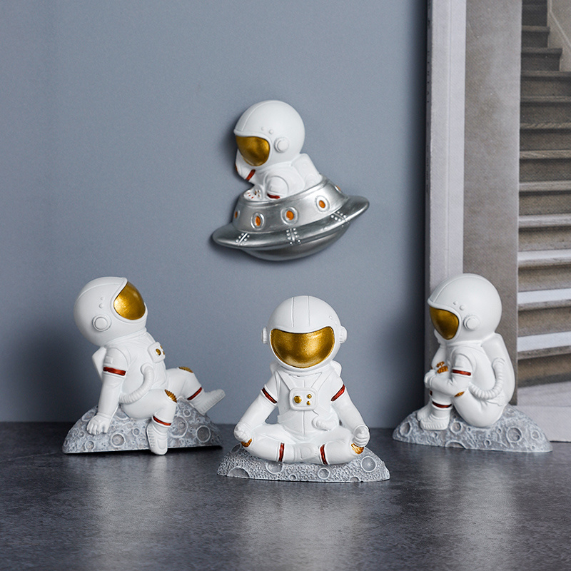 Cute 3d Cartoon Creative Ceramic Astronaut Sticker Temu 