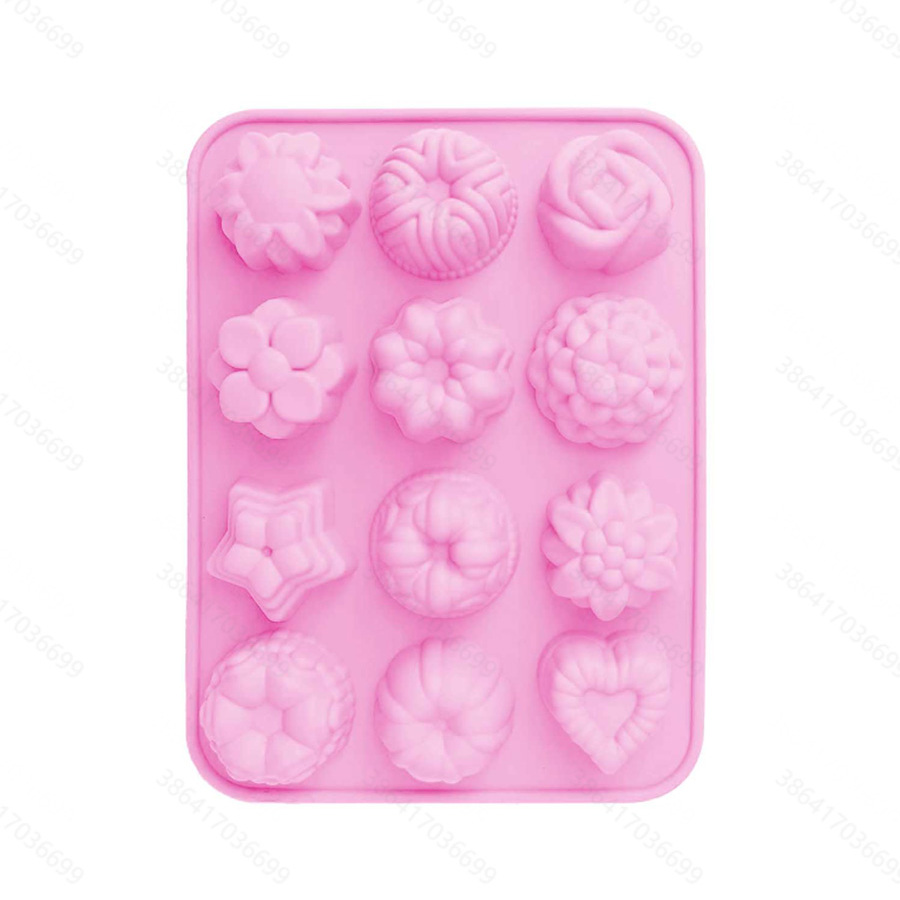 Food Grade Silicone Flower Molds, Baking Sheets With Flowers And Hearts,  Candy, Jelly, Ice Cube, Muffin Silicone Molds - Temu
