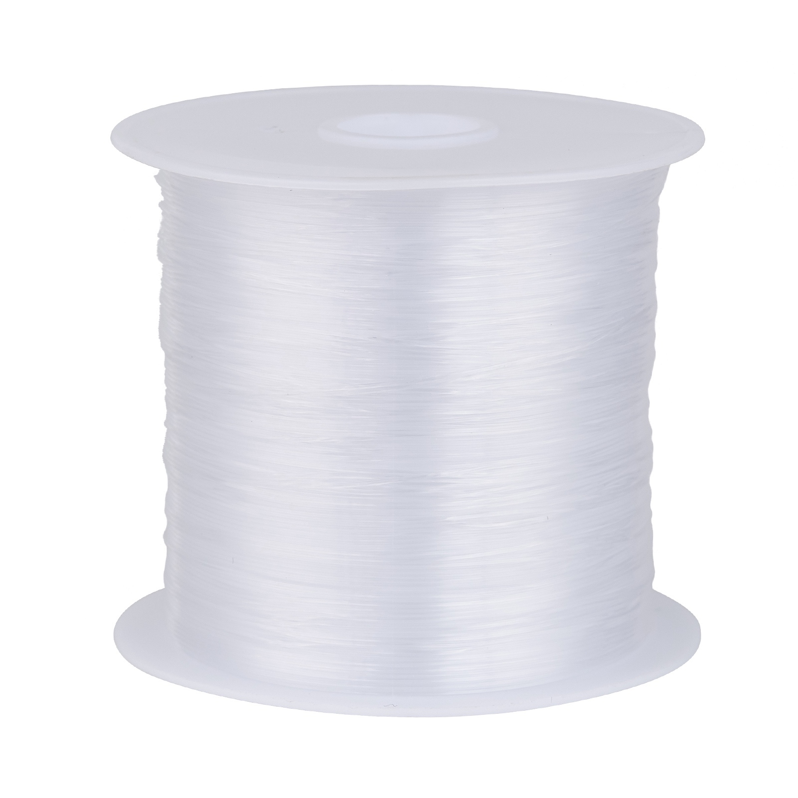 1 rouleau de fil de pêche transparent en nylon, blanc, taille : environ 0,2  mm de diamètre, environ 130 m/rouleau.