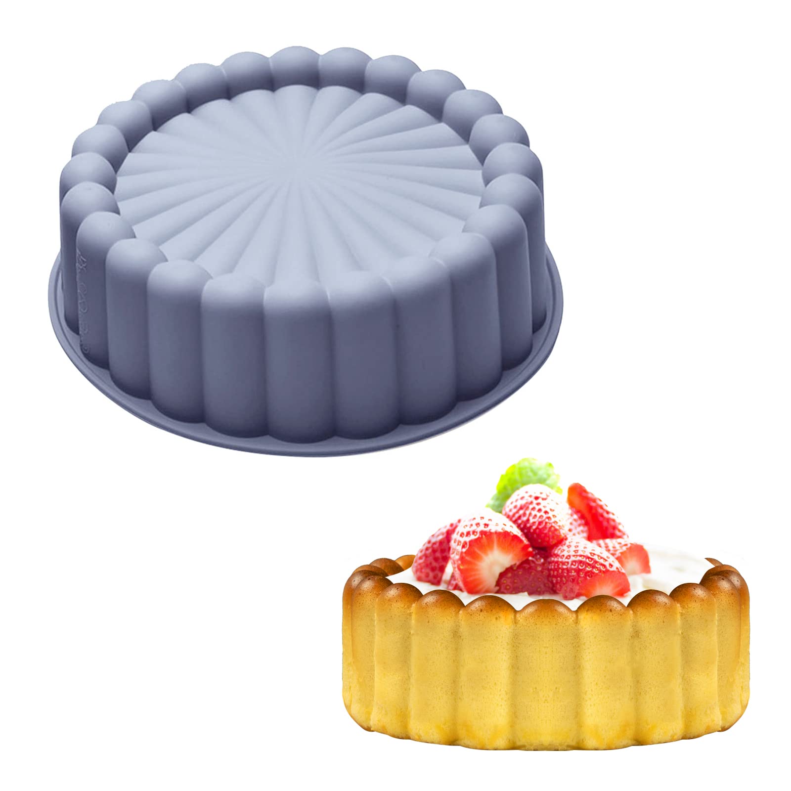 Large Cake Mold, Silicone Cake Baking Pan, Sun Flower Birthday Silicone Mold  For Anniversary Cake, Loaf, Muffin, Brownie, Cheesecake, Tart, Pie, Flan,  Bread And More - Temu