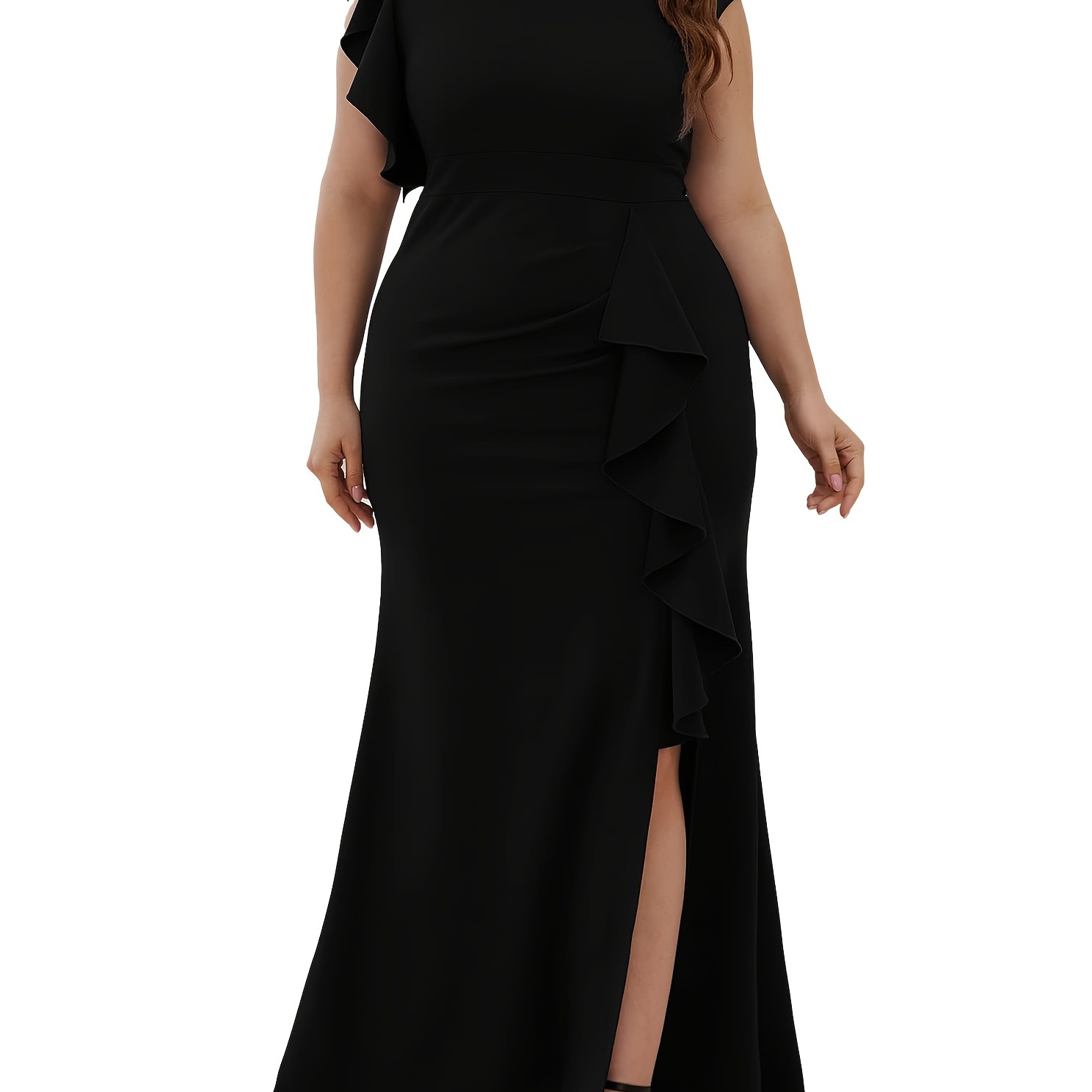 Plus size maxi deals dresses with sleeves