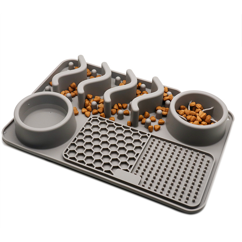 LARGE MULTI-FUNCTIONAL SLOW FEED BOWL/LICK MAT