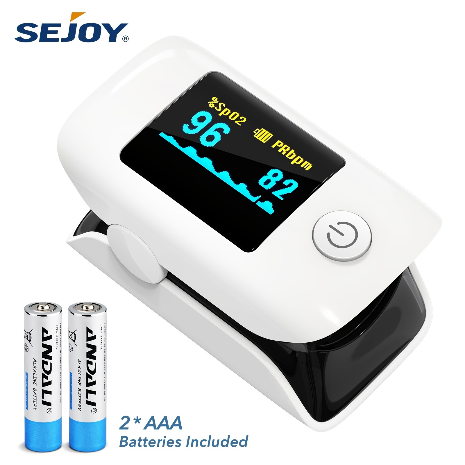 1pc Fingertip Pulse Oximeter Blood Oxygen Saturation Monitor Fast Spo2