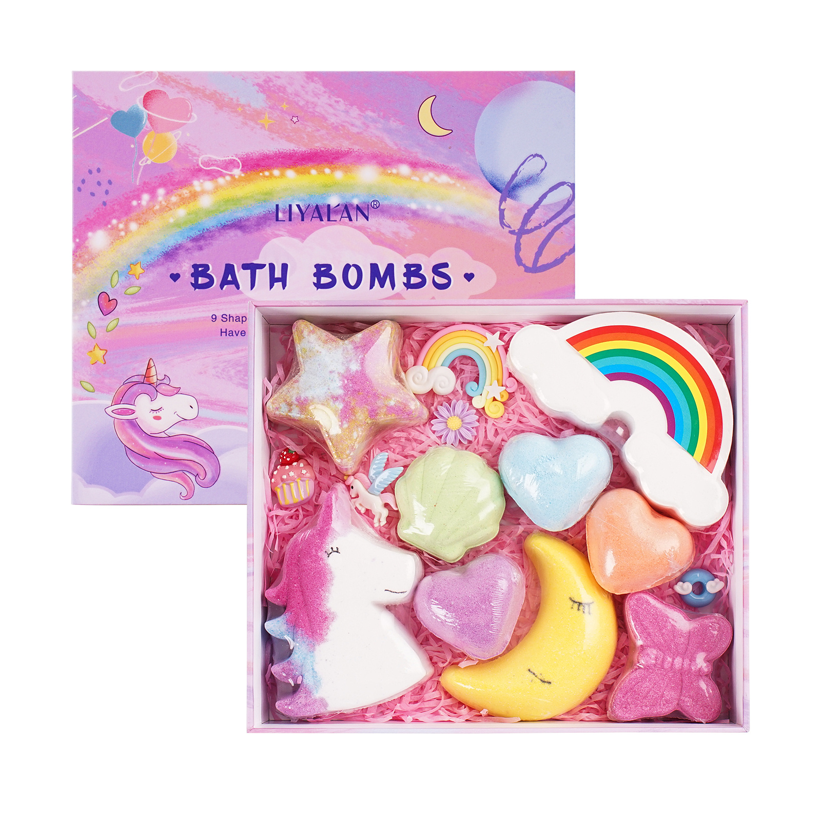 fizzy bath bombs with toys