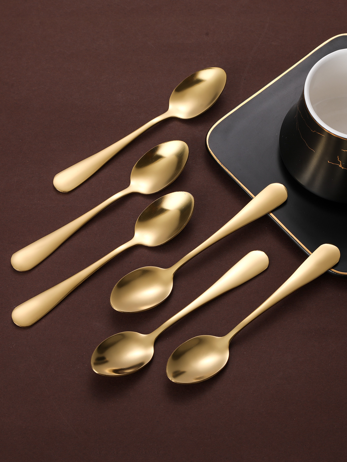 Mr. Spoon 12 cucharillas Cafe Acero INOX Colección Minimal 12,5x2,6cm