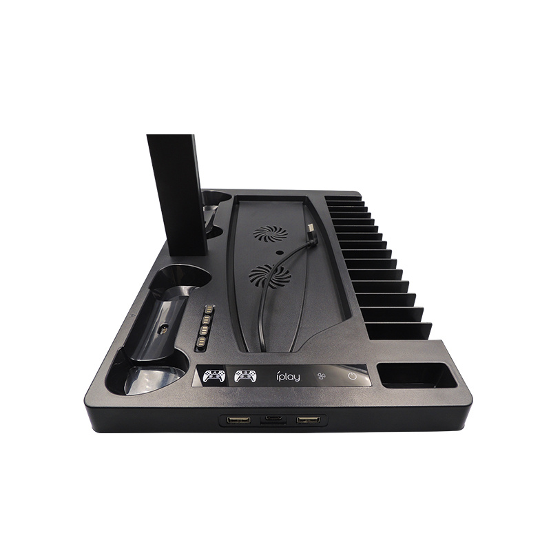 PS5 Game Order Cooling Base, PS5 Handle Base Charging Bracket, Black  Charging Storage Disc Bracket, gaming gift