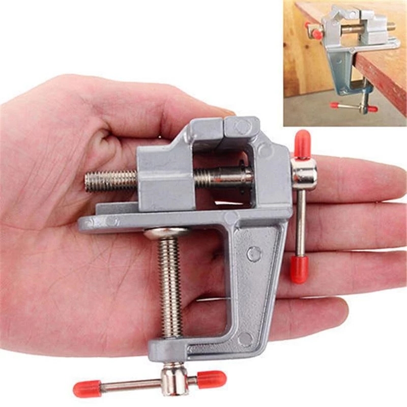 New 30mm Mini Bench Vise Aluminum Durable Small Table Bench Vise Clamp