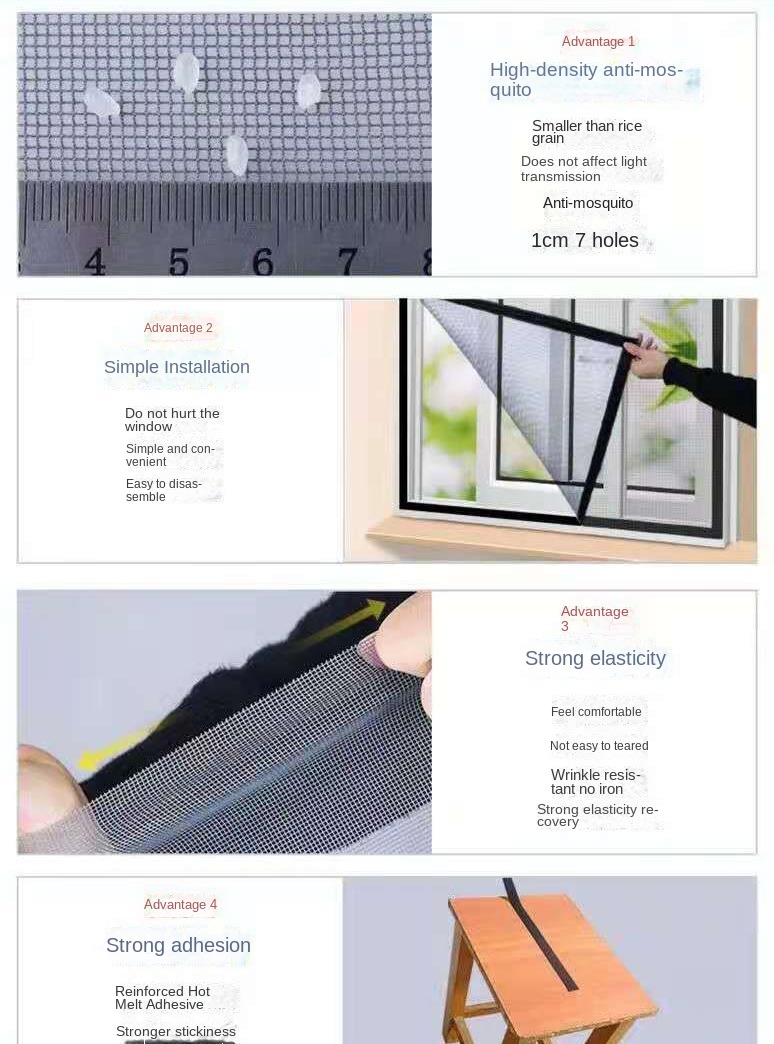 Mosquito Nets For Window Universal Size Tulle Invisible Temu