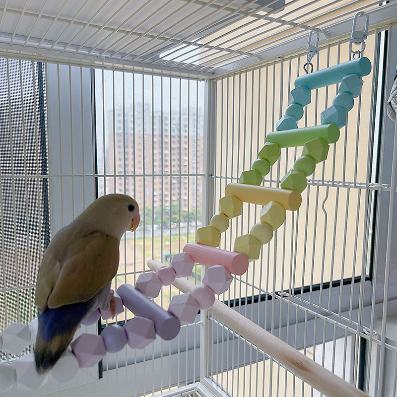 Parrot Ladder Toy Parrot Climbing Bird Cages For Parakeets