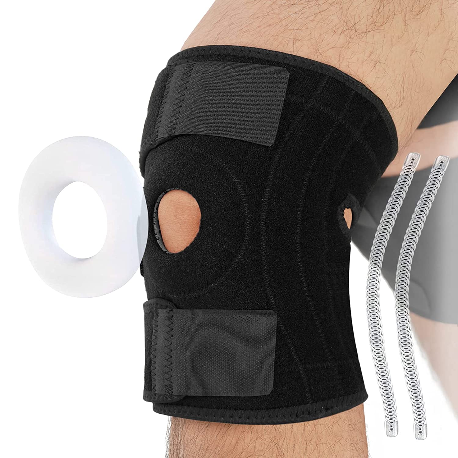 TISMOD Knee Brace with Patella Gel Pad & Side Stabilizers for Men
