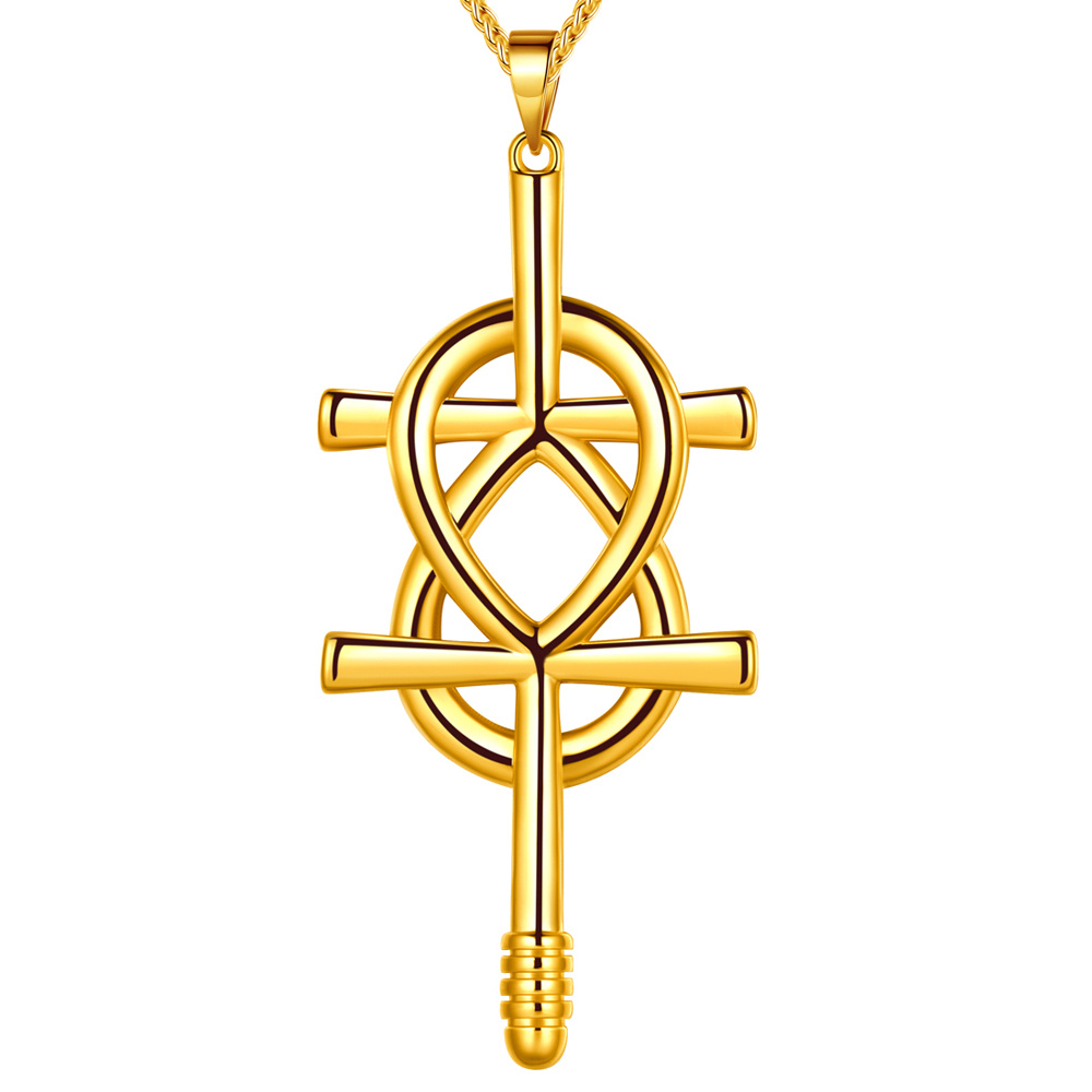 WYSIWYG 4pcs 38x21mm Double Sided Ankh Cross Charm Ankh Cross Pendants –  bearjewelry