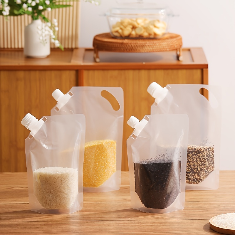 Sealed Cereal Bags, Preservation Bags, Transparent Kitchen Food Storage Bags,  Moisture-proof And Insect Proof Rice Bags, Sealed In Kitchen Storage Bags,  Reusable Storage Bag - Temu