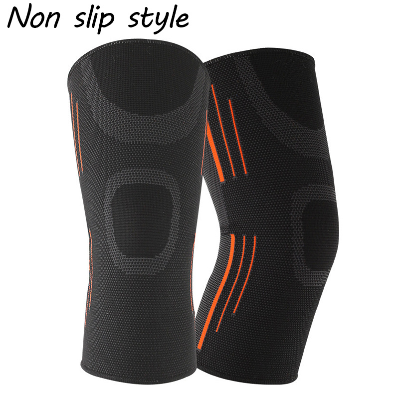 Veidoorn 1PC Sports Knee Support for Men Elastic Knee Pads Fitness Gear  Antislip Strips Basketball Knee Brace - AliExpress