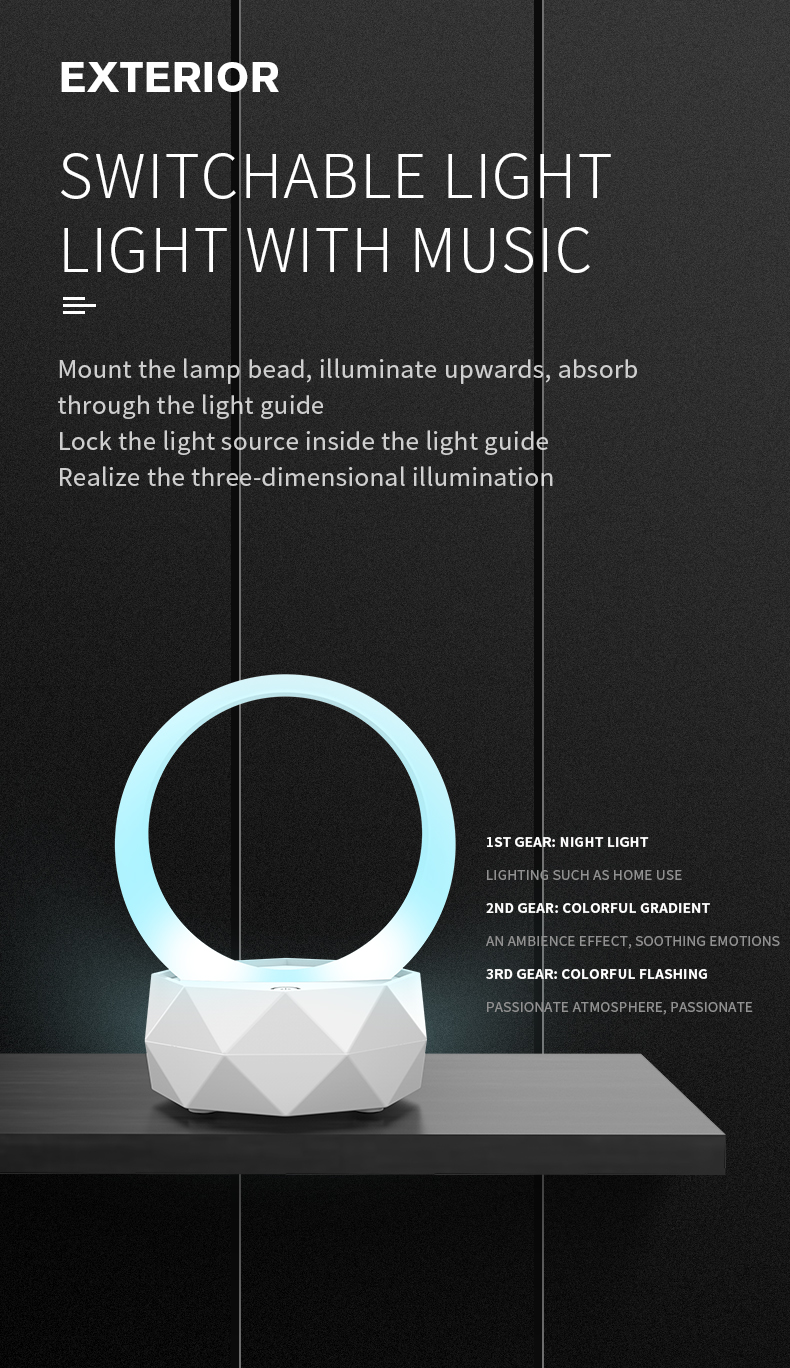 Portable RGB Light Speaker