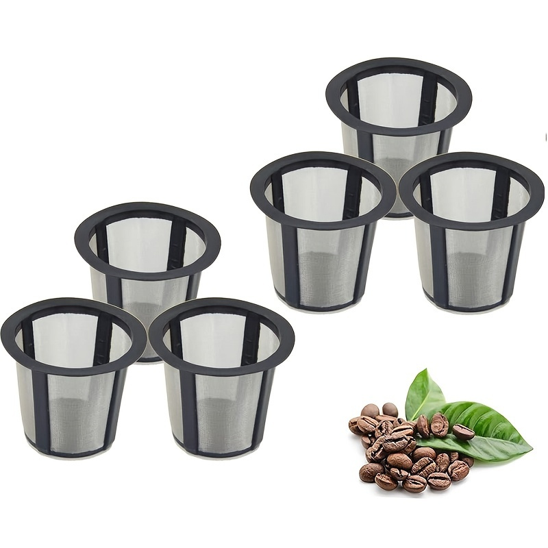 4 Pack Reusable Coffee Pods for Ninja Dual Brew Coffee Maker, GAITON  Reusable K Pod Permanent K Cups Filters Compatible with Ninja CFP201 CFP301  CFP400 Dual Brew Pro 