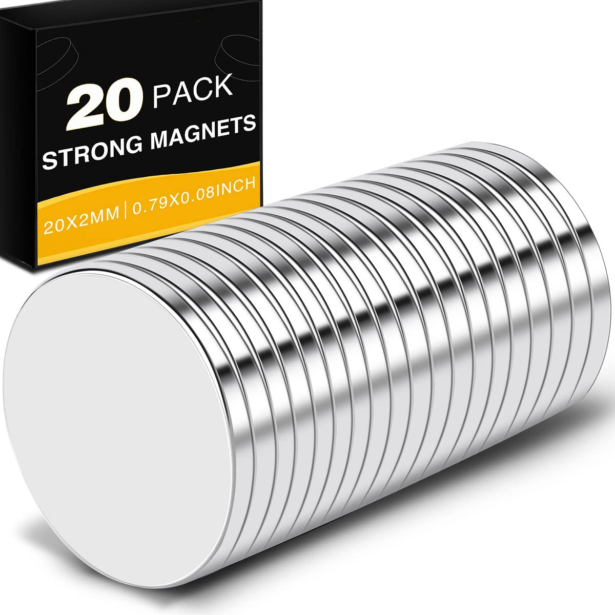 TRYMAG Small Strong Magnets, Rare Earth Magnets, 3 Size 75pcs, Small  Neodymium Magnets Black Fridge Magnets for Whiteboard, Billboard, Hobbies