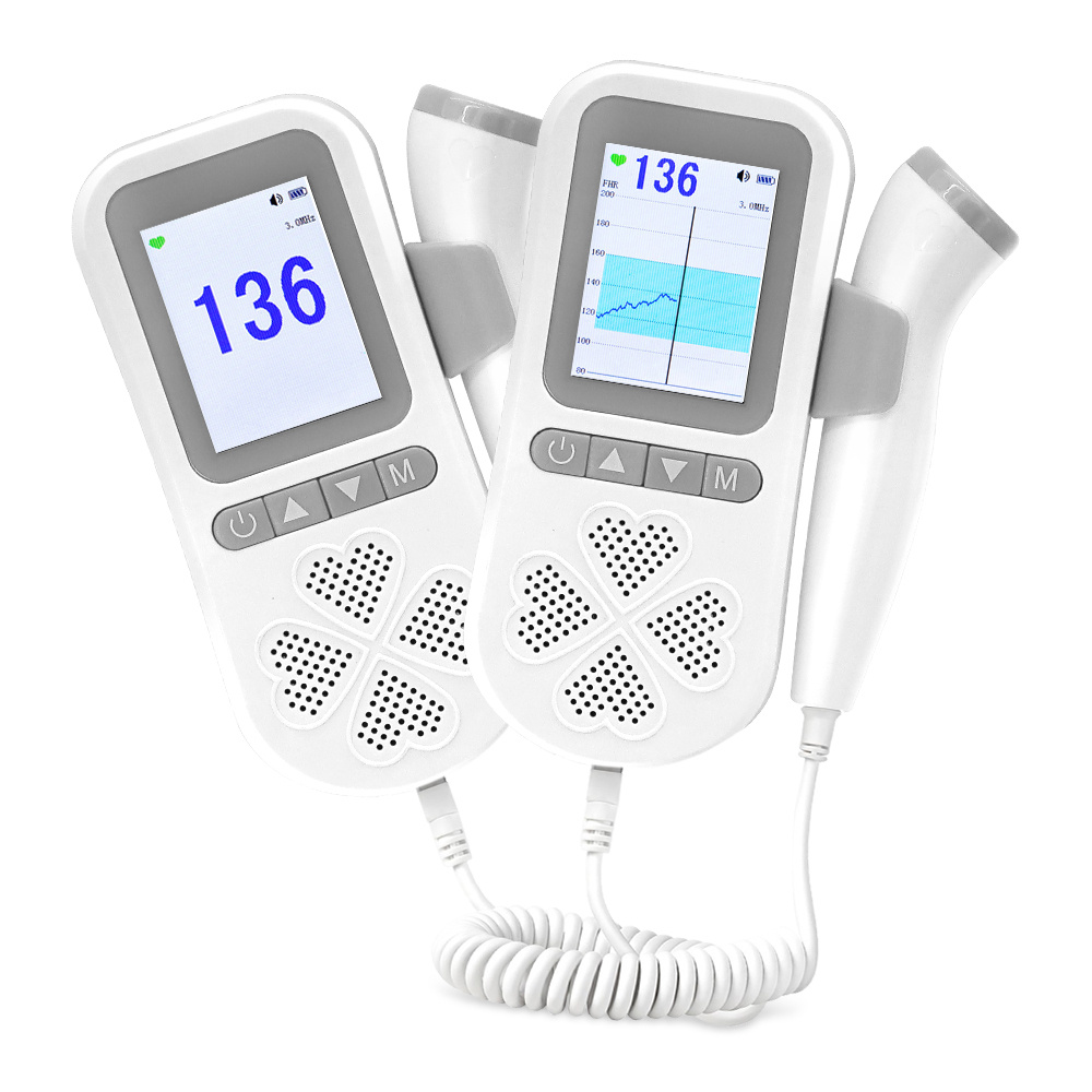 3.0MHz Monitor portátil de frecuencia cardíaca fetal de mano - Temu