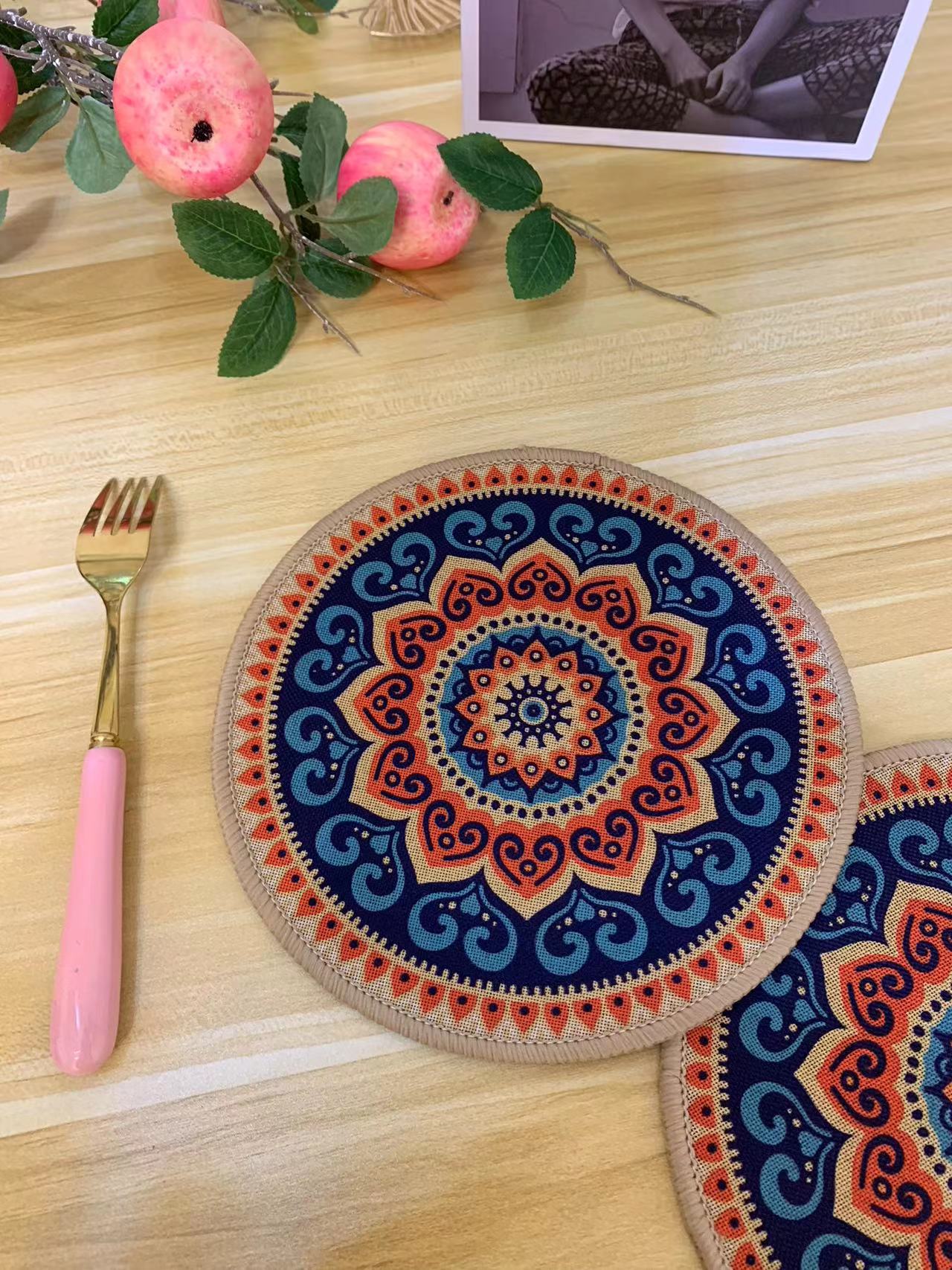 Mandala Pattern Coaster Heat Insulation Mat Anti scald Anti - Temu