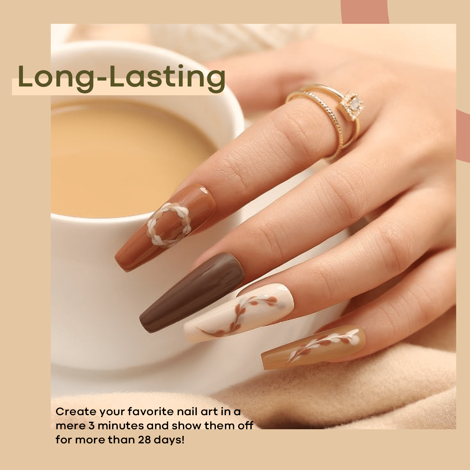 Sekoess Gel Nail Polish, Nude Brown Nail Gel Soak Off Gel Nail For Diy Home  Manicure Gifts For Women - Temu