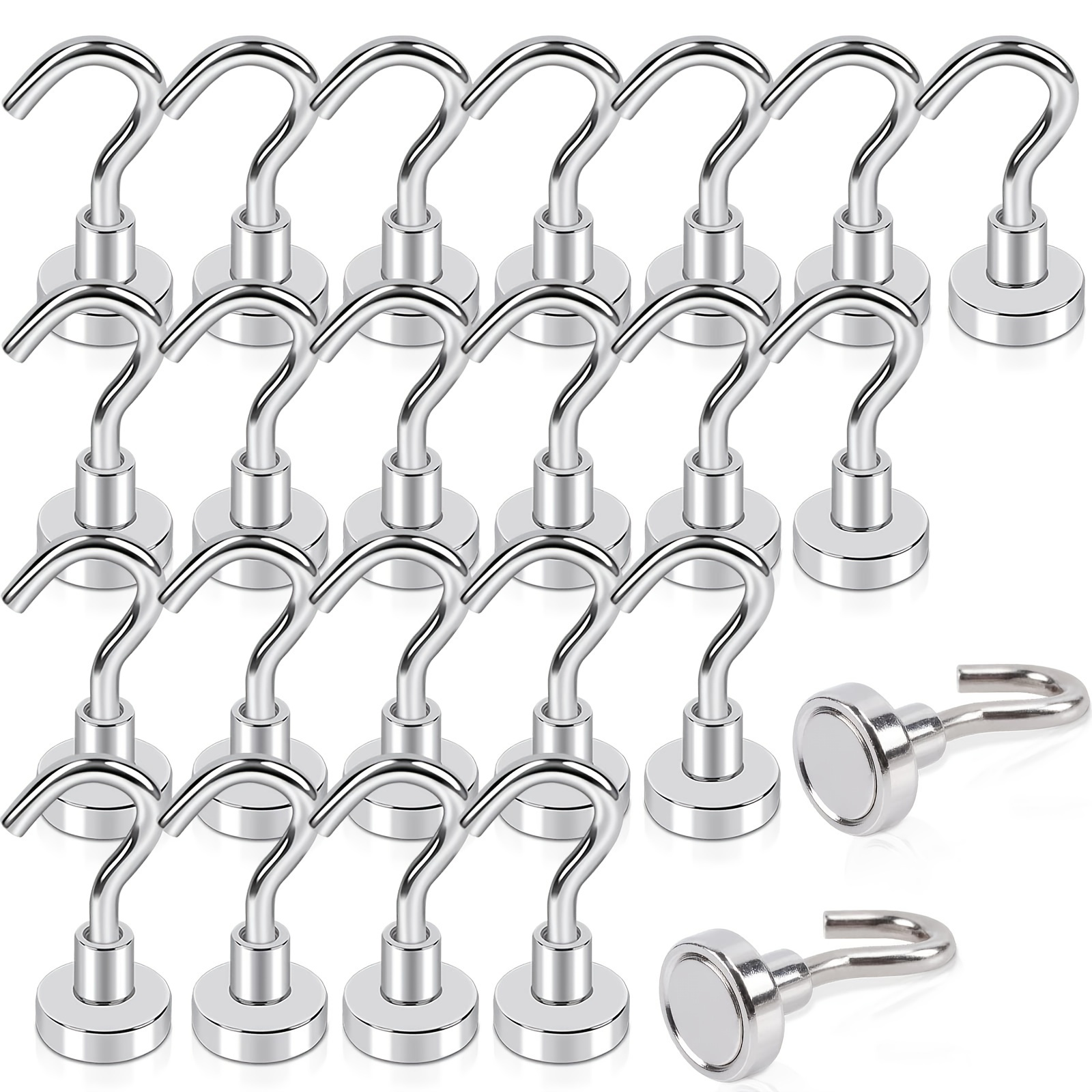 Pcs Lbs Magnetic Hooks Neodymium Magnet Hooks Rare Earth Magnets With Hook Strong Magnetic