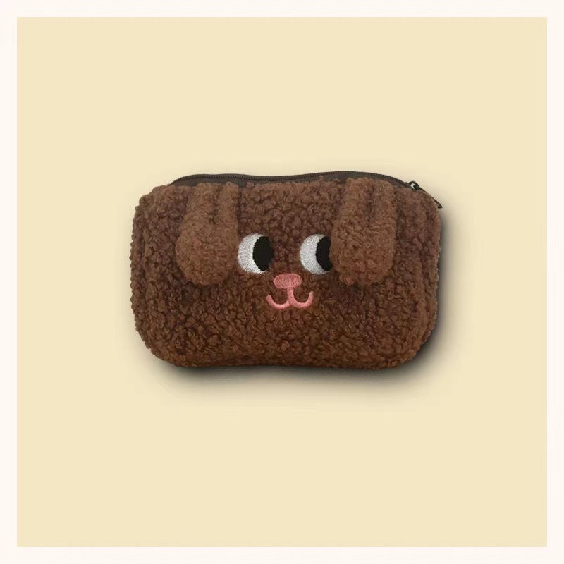 Kawaii Puppy Trousse À Crayons Fluffy Fuzzy Pen Bag Cute - Temu Canada