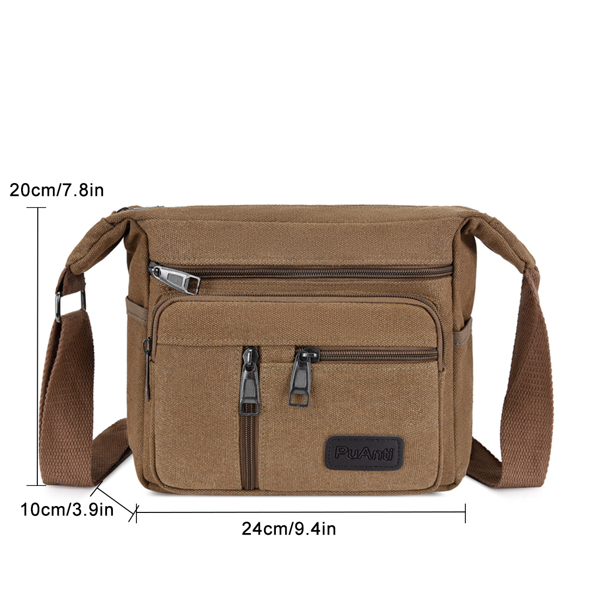 Men's canvas clearance crossbody shoulder bag