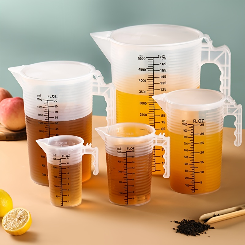 Promotion! Baking Tools Double-Sided Graduated Plastic Measuring Cup With  Graduated Measuring Cup Measuring Cylinder 600Ml